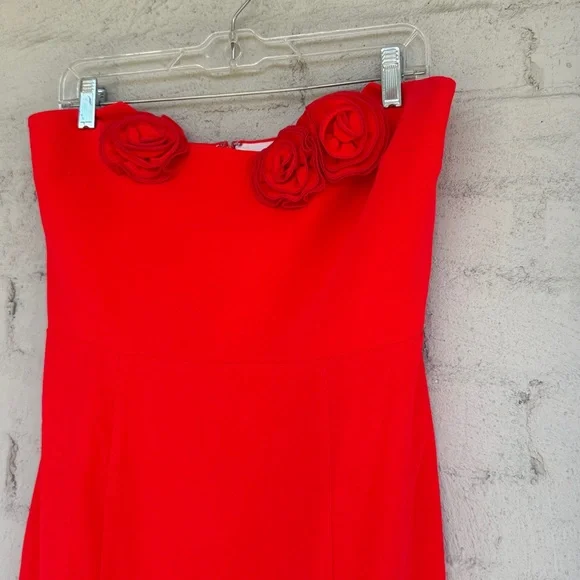 Amanda Uprichard Sabine Mini Sheath Dress Red Size Medium - Picture 5 of 13